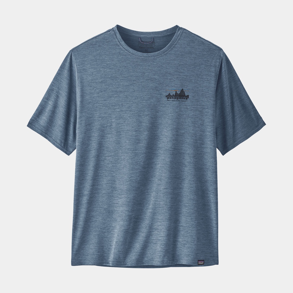 Capilene Cool Daily Graphic Shirt '73 Skyline: Utility Blue X-Dye