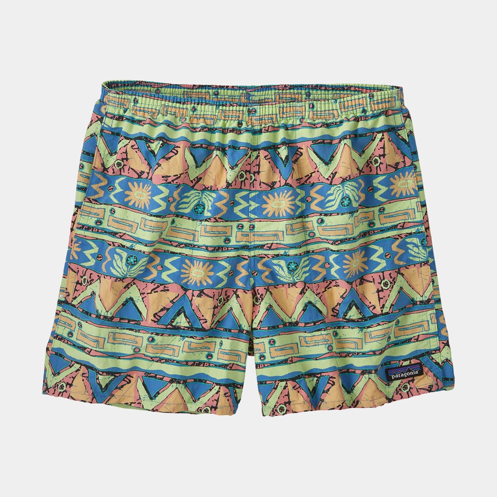 Baggies Shorts 5" High Hopes Geo: Salamander Green