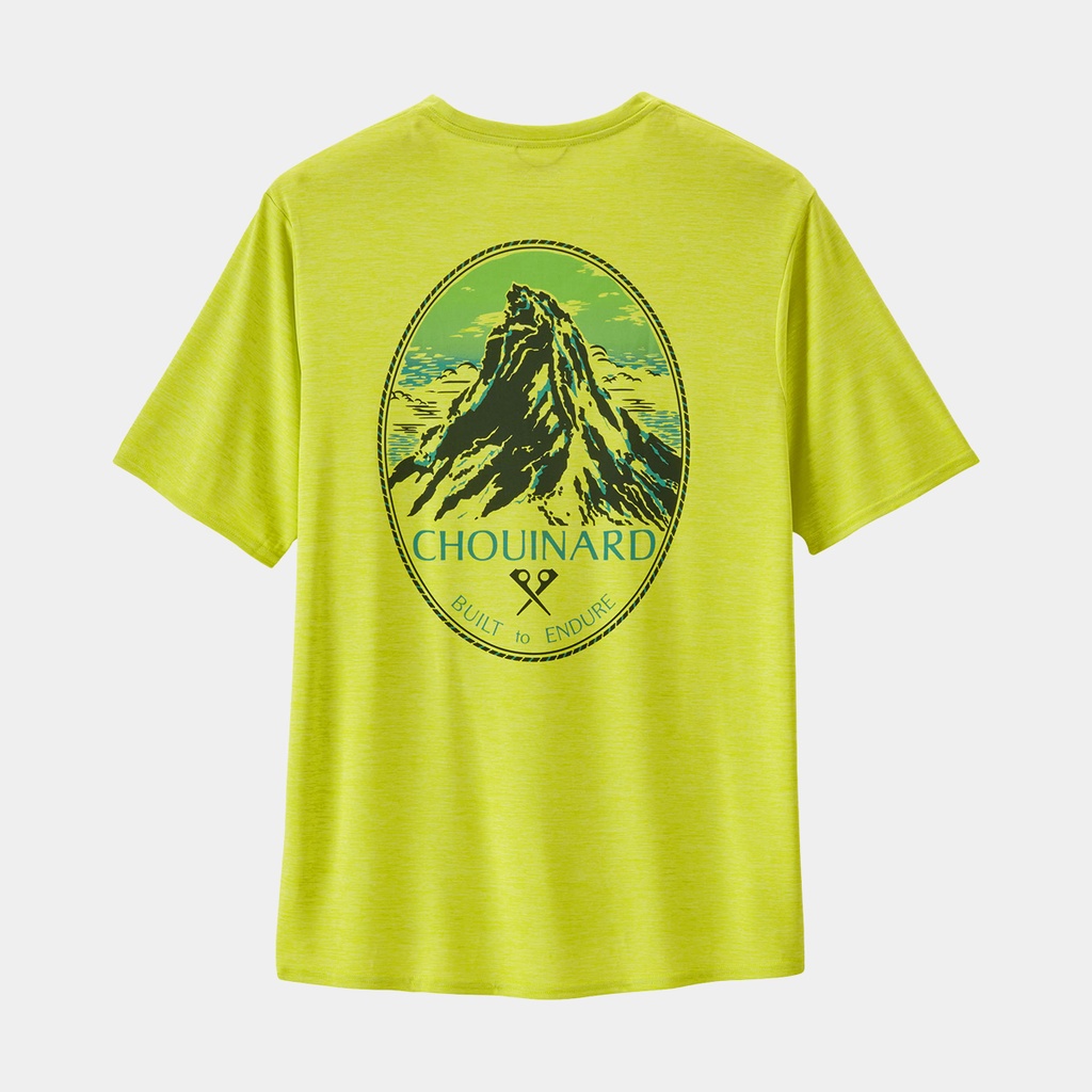 Cap Cool Daily Graphic Shirt Lands Chouinard Crest: Phosphorus Green X-Dye