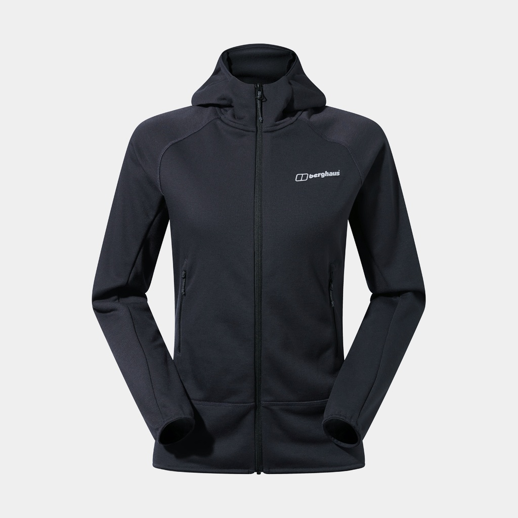 Heuberg Hoody Polartec Fleece Jacket Women (2023) Black / Grey 