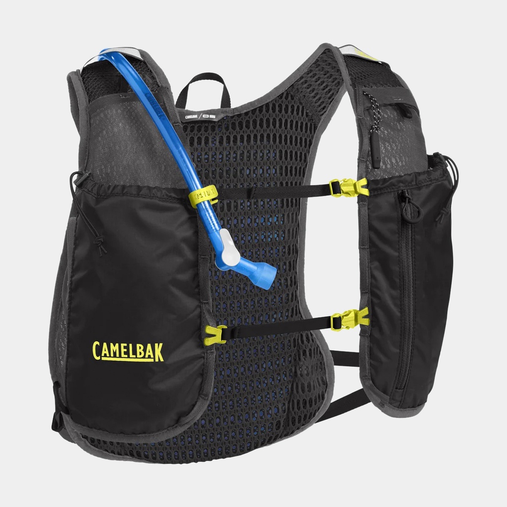 Circuit Run Vest Black / Safety Yellow