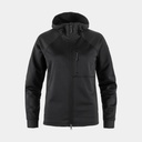 Abisko Grid Fleece Hoodie Women Black