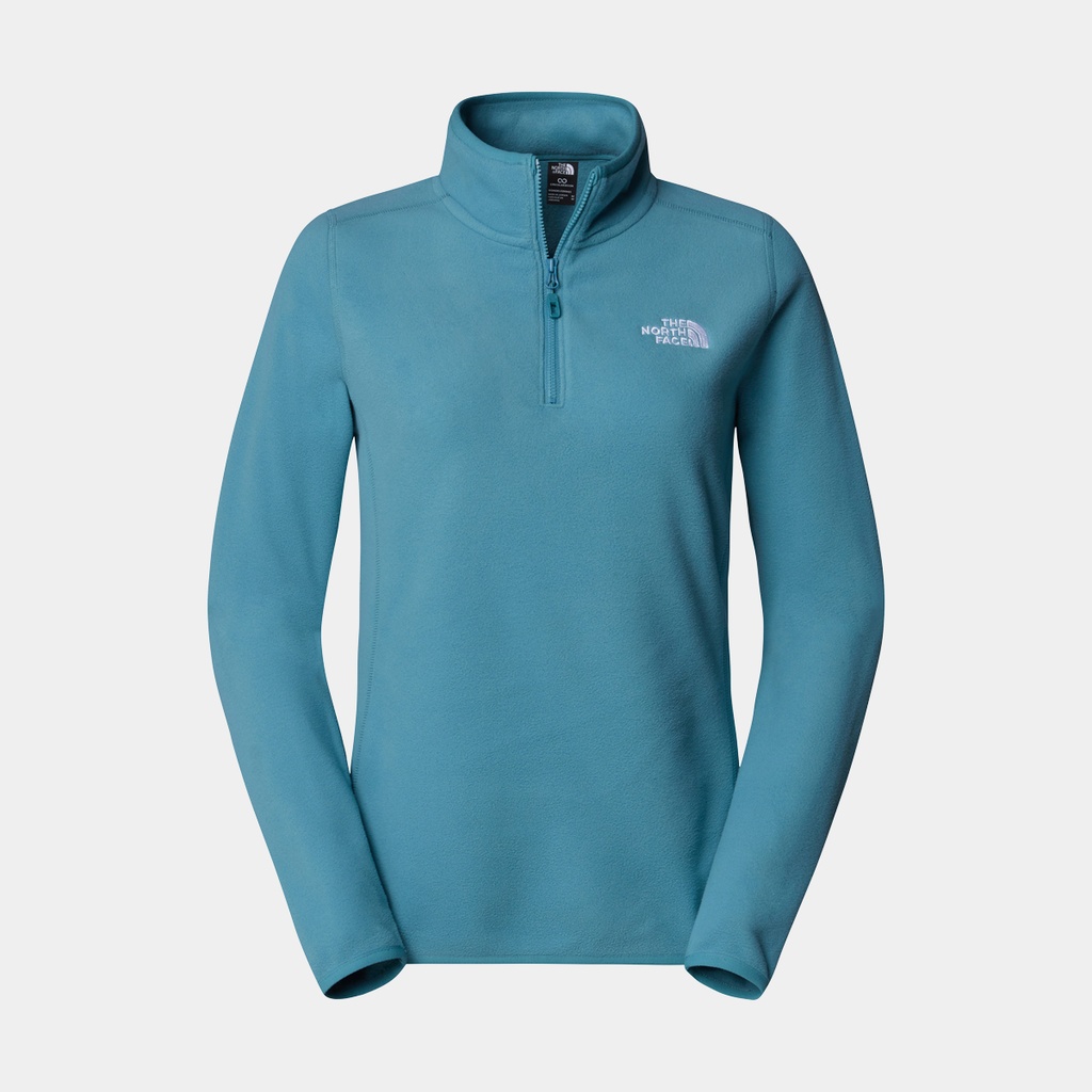 100 Glacier 1/4 Zip Women Aglae Blue