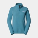 100 Glacier 1/4 Zip Women Aglae Blue