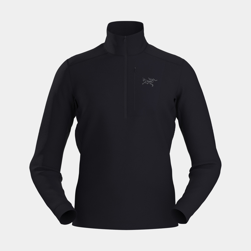 Rho LT Zip Neck Black