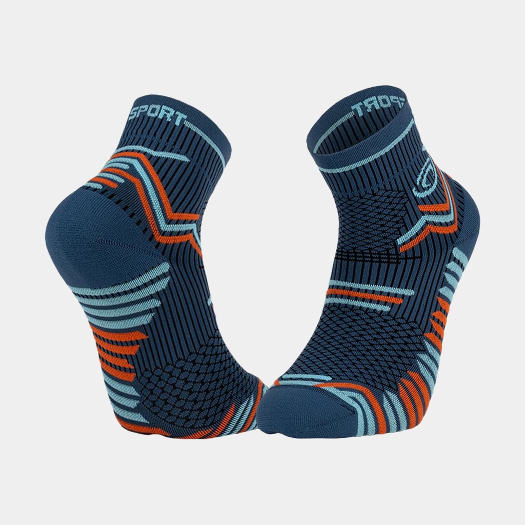 Socquettes Trail Ultra Bleu / Orange