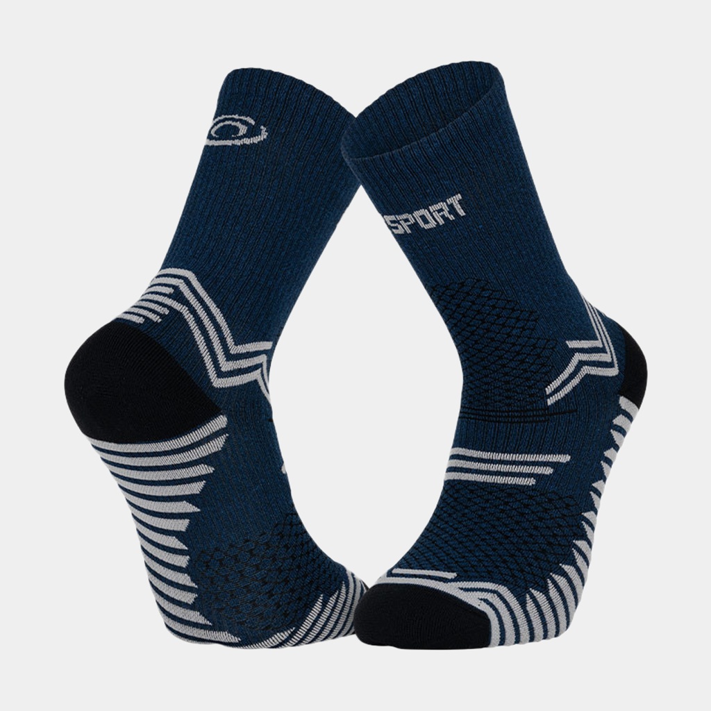 Socquettes Trail Ultra+ Bleu / Gris