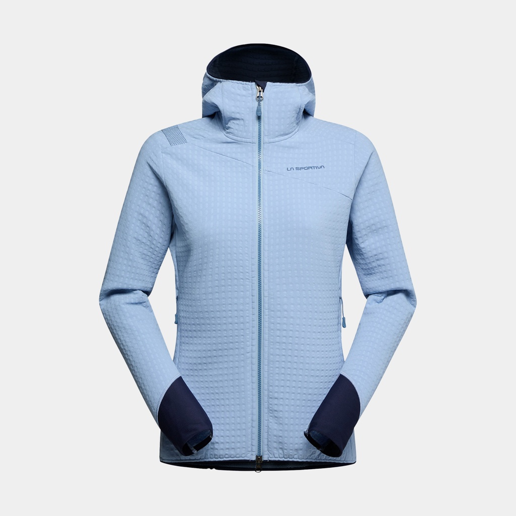 Bristen Thermal Hoody Women Stone-Blue / Moonlight