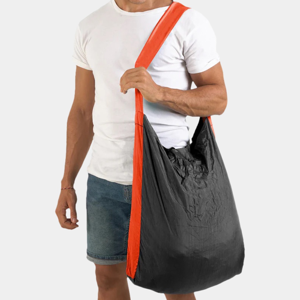 Eco Bag Large 30L Dark Grey / Orange