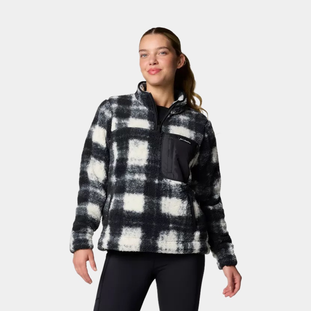 West Bend 1/4 Zip II Women Chalk Omblur To