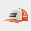 P-6 Logo Trucker Hat White w/Redtail Rust
