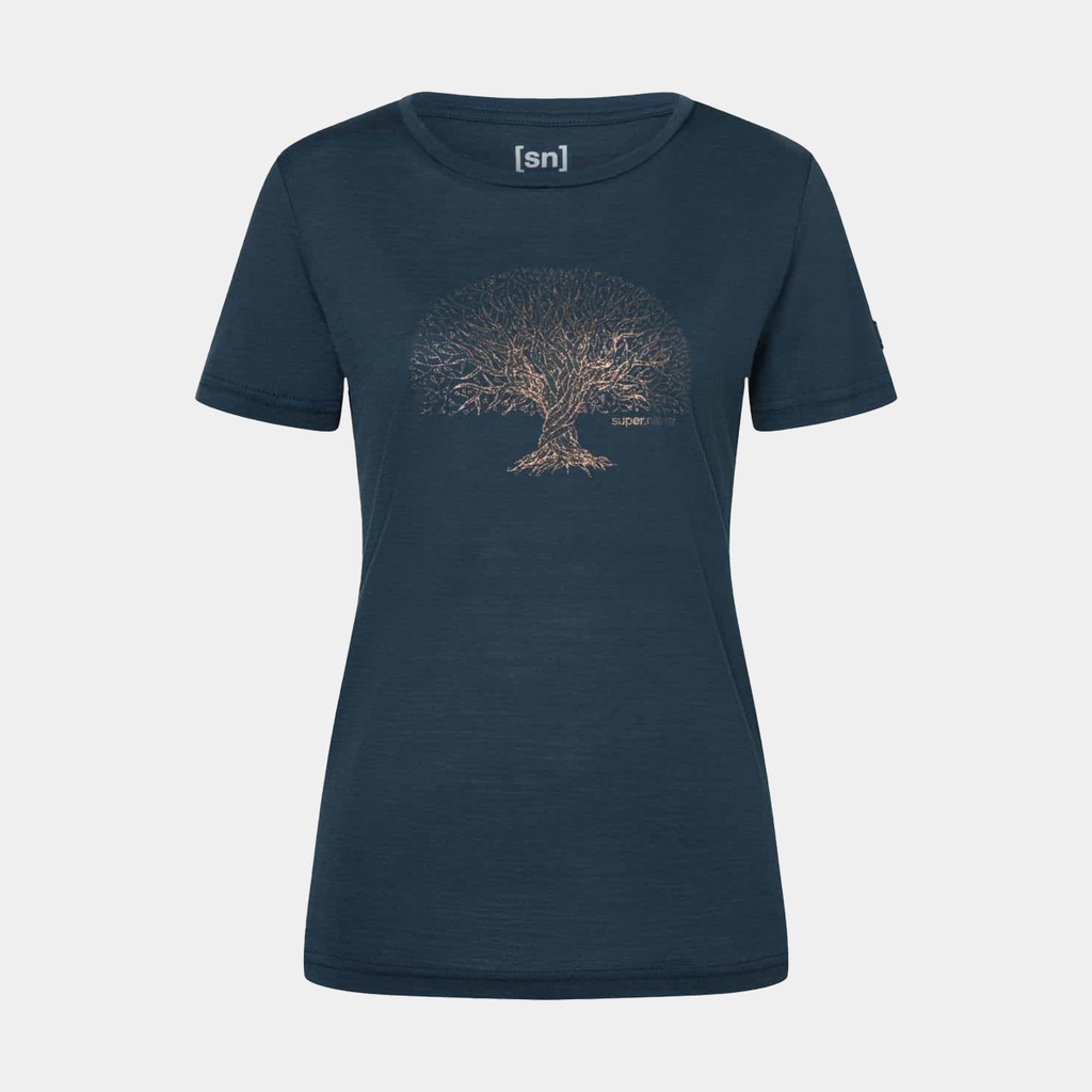 Tree Of Knowledge Tee Women Blueberry / Copper