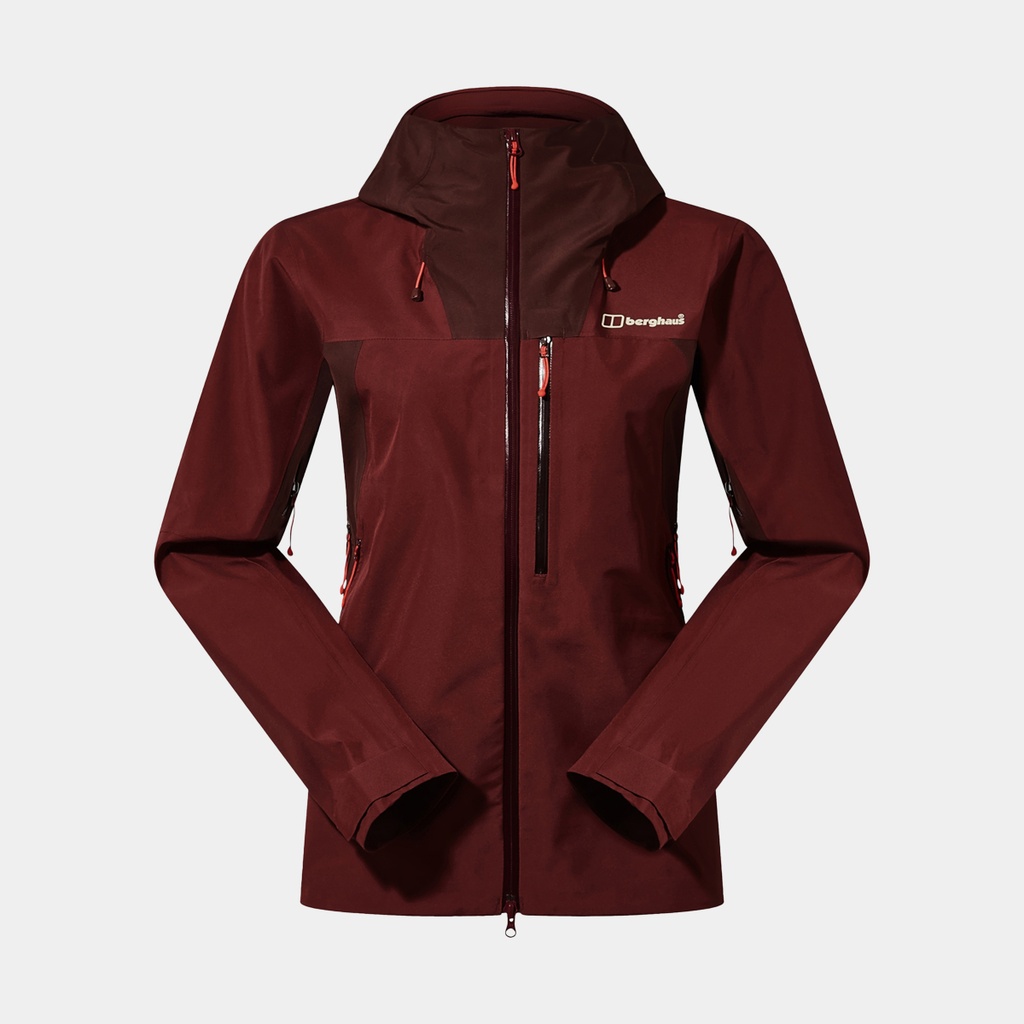 Ridge Seeker GTX Jacket Women Dark Red / Cedar Brown