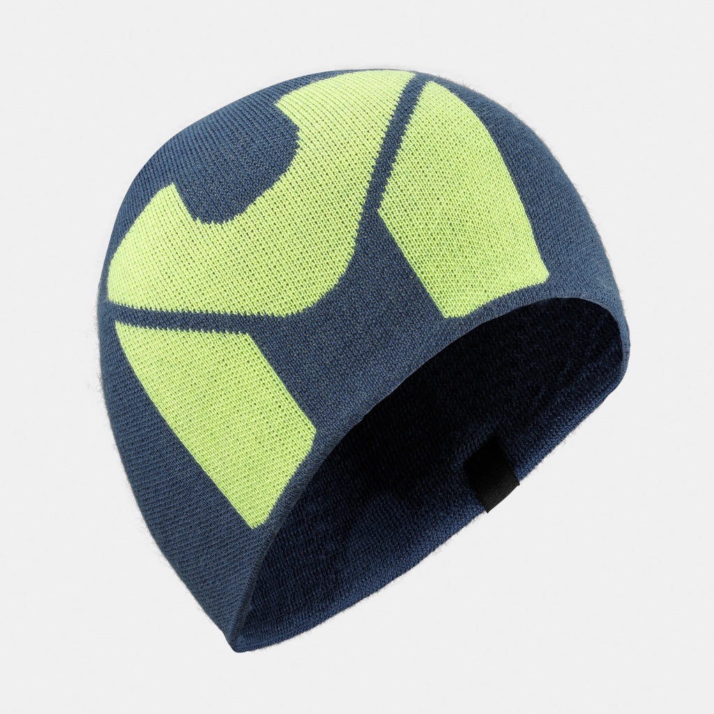 Logo Beanie Dark Denim / Limoncello