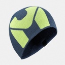 Logo Beanie Dark Denim / Limoncello