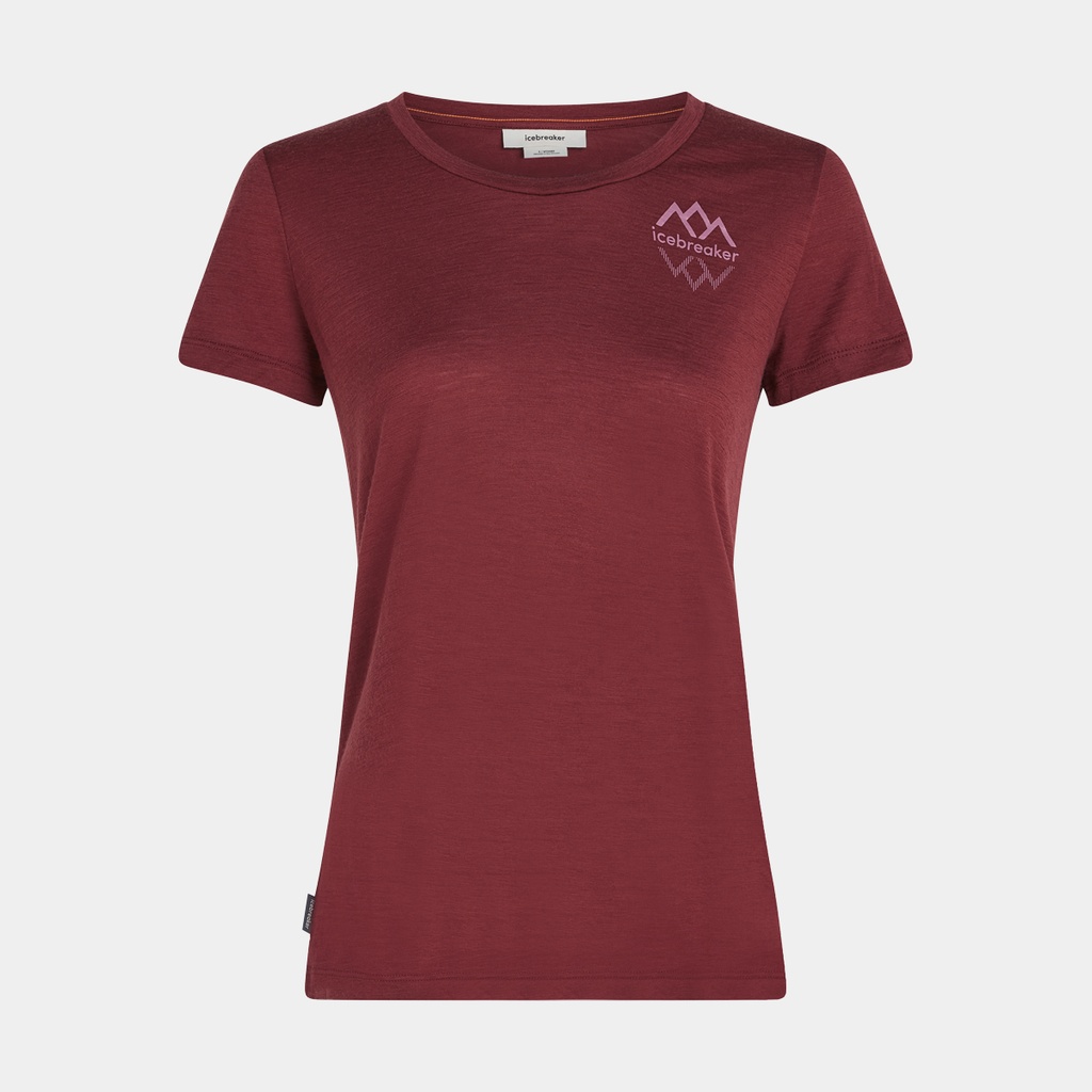 Tech Lite III Short Sleeves Scoop 150 Tee Icebreaker Logo Reflections Women Port
