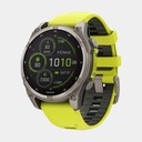 Fenix 8 - Solar Sapphire Titanium w/ Yellow / Graphite Silicone Band