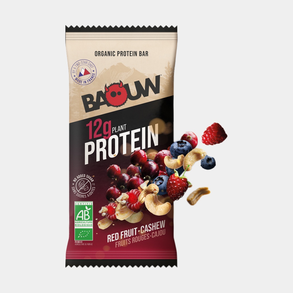 Barres Protéinées Bio 50g Fruits Rouges / Cajou