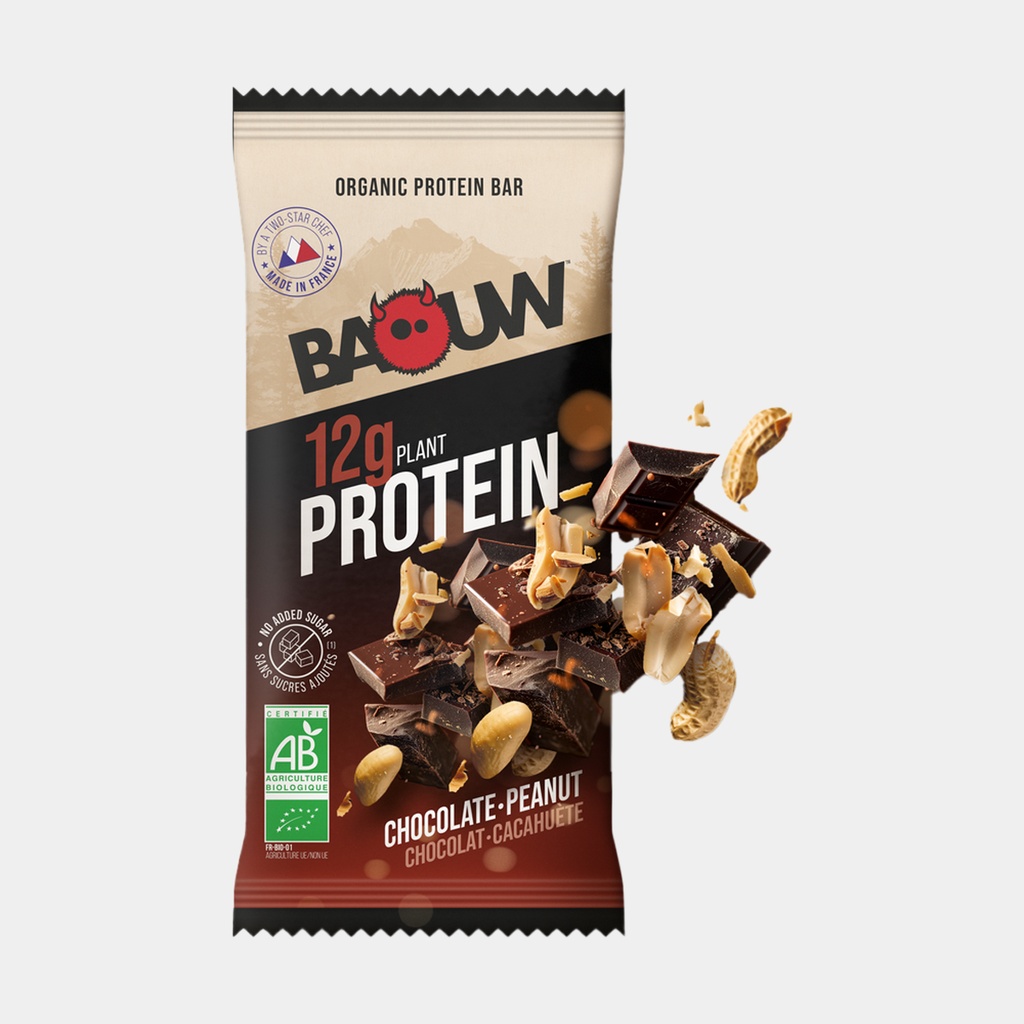 Barres Protéinées Bio 50g Chocolat / Cacahuètes