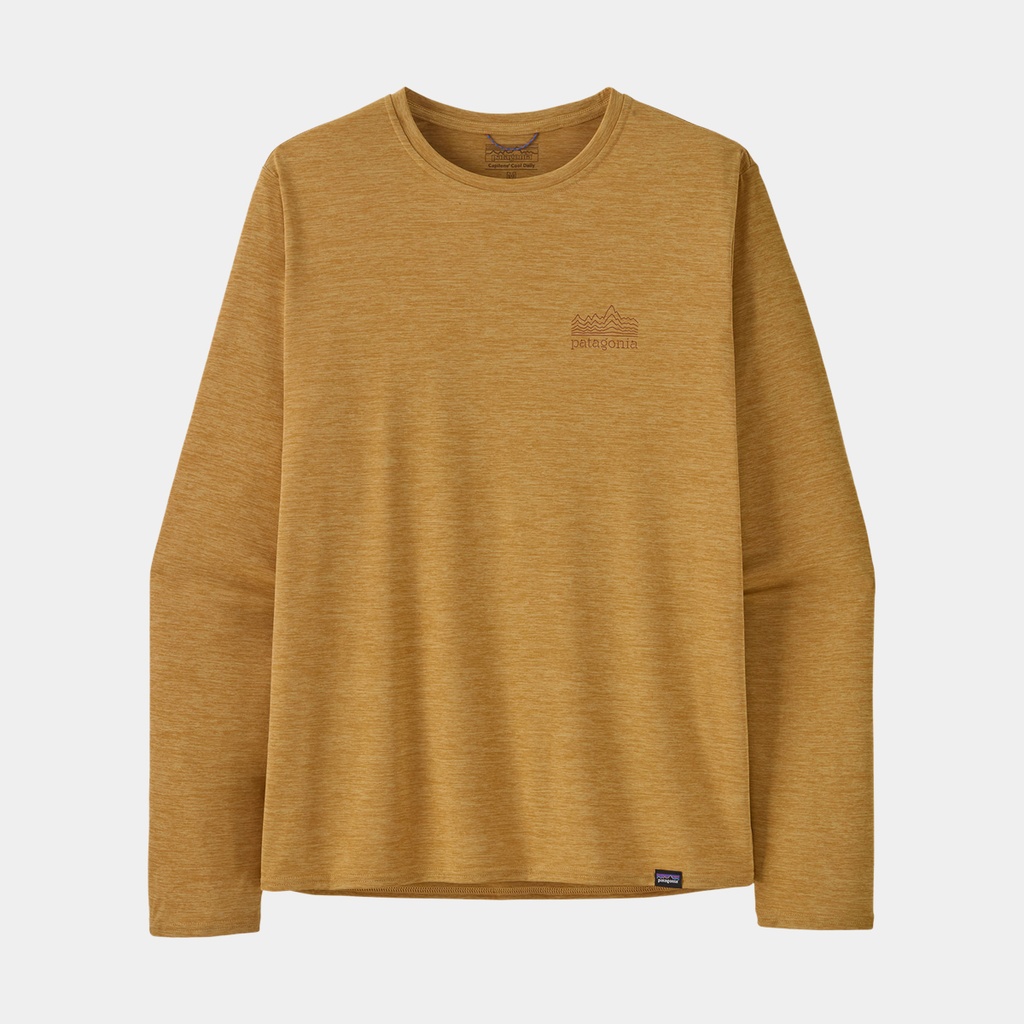 Long-Sleeved Cap Cool Daily Graphic Shirt Strataspire: Beeswax Tan X-Dye