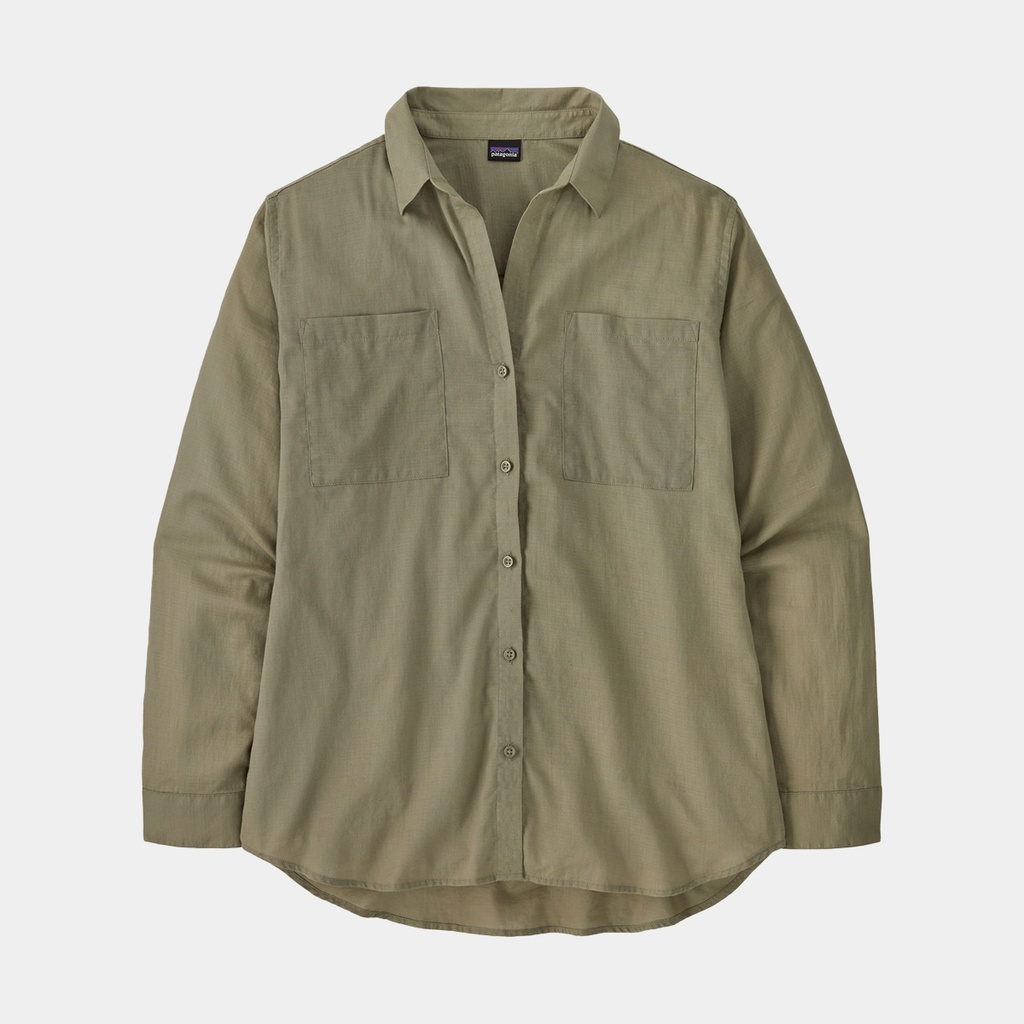 Lightweight A/C Buttondown Women River Rock Green
