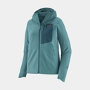 R1 Fleece CrossStrata Hoody Women Wetland Blue