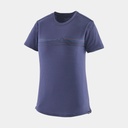 Capilene Cool Merino Graphic Shirt Women Strata Stripe: Solstice Purple