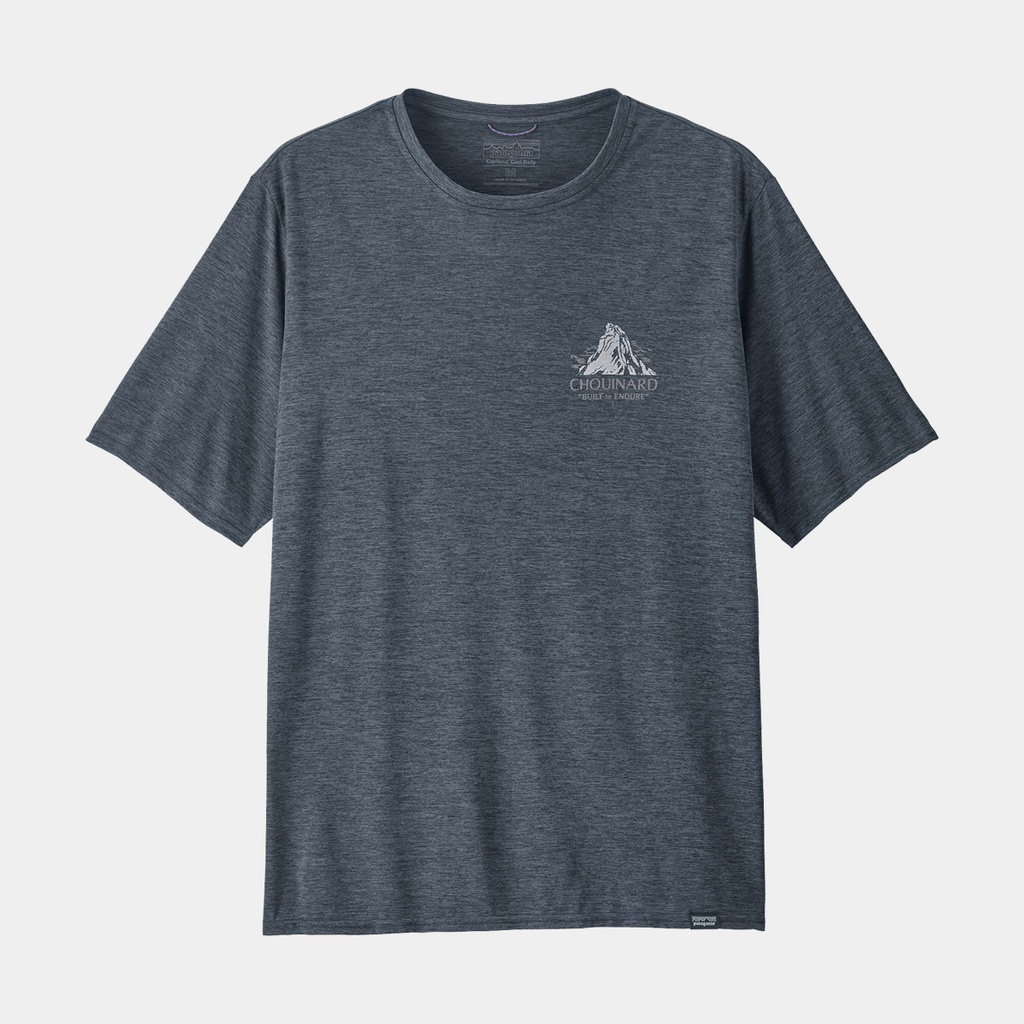 Cap Cool Daily Graphic Shirt Lands Chouinard Crest: Smolder Blue X-Dye