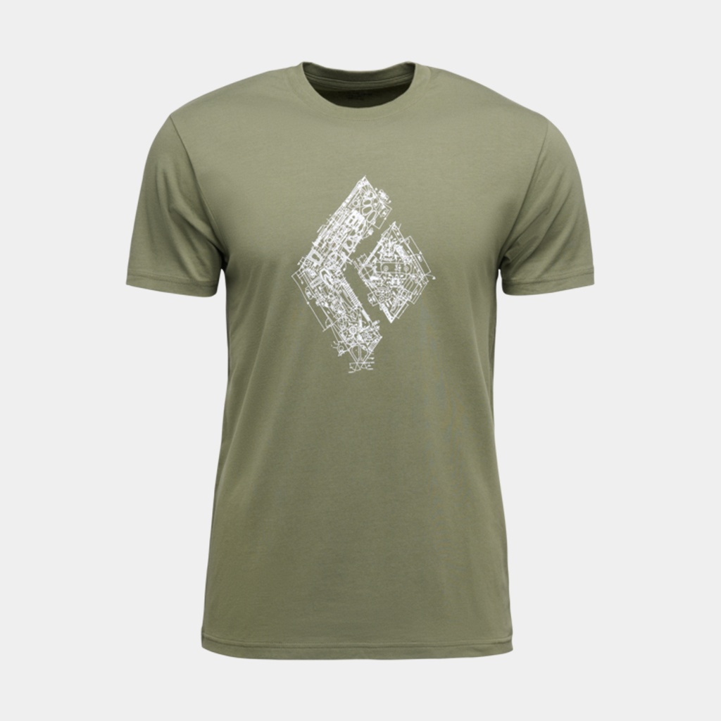 Engineered Diamond Short Sleeves Tee Tundra