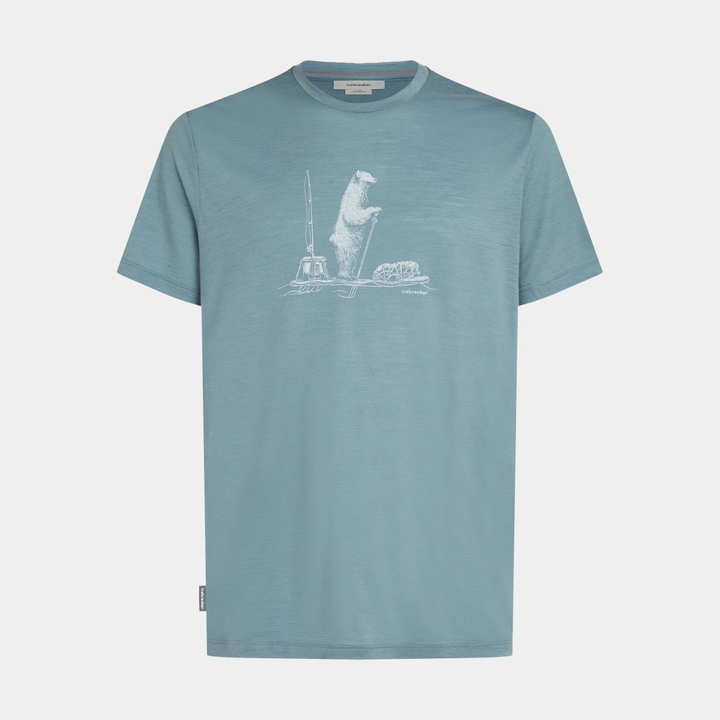 Tech Lite Short Sleeves 150 Tee Polar Paddle Blue Ash