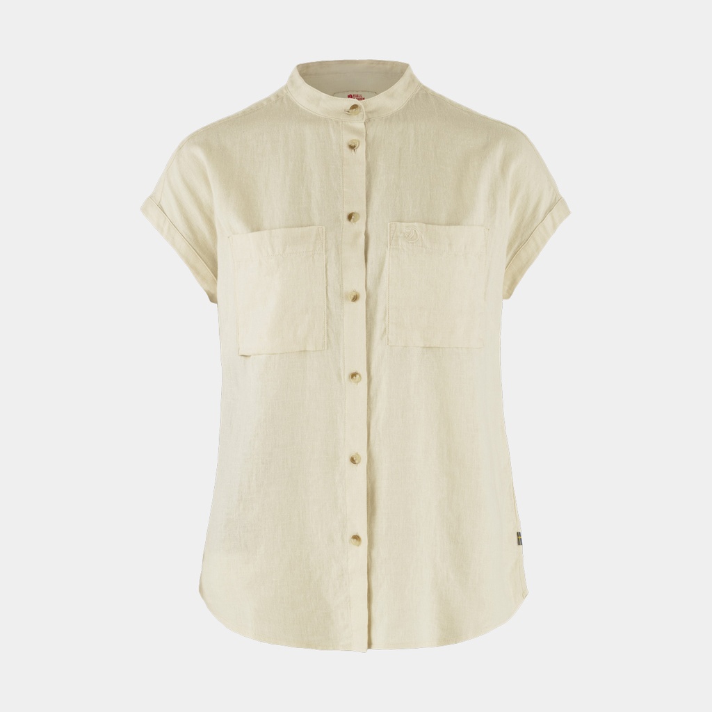 Övik Hemp Shirt Short Sleeves Women Chalk White