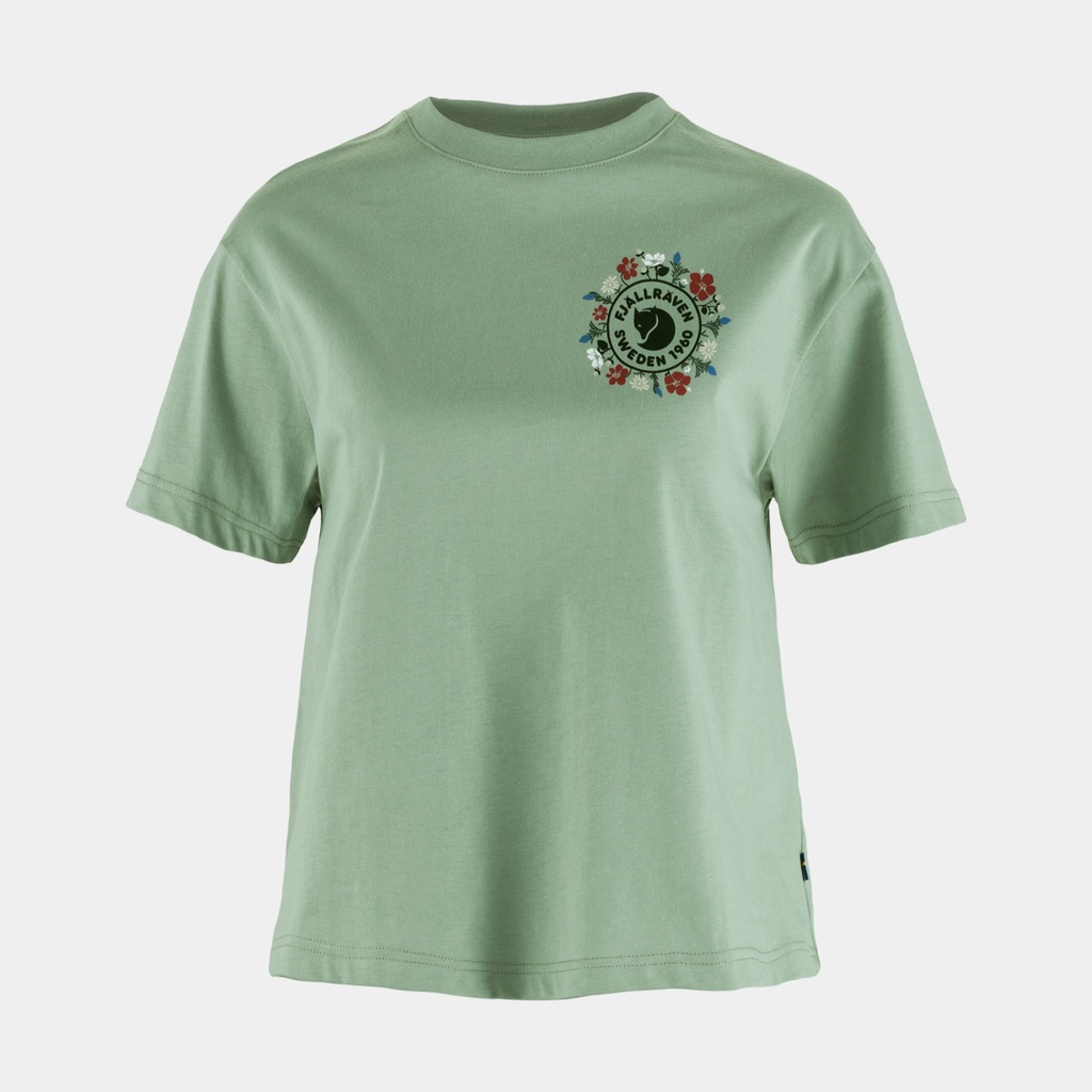 Fjällblomster Logo T-shirt Women Misty Green