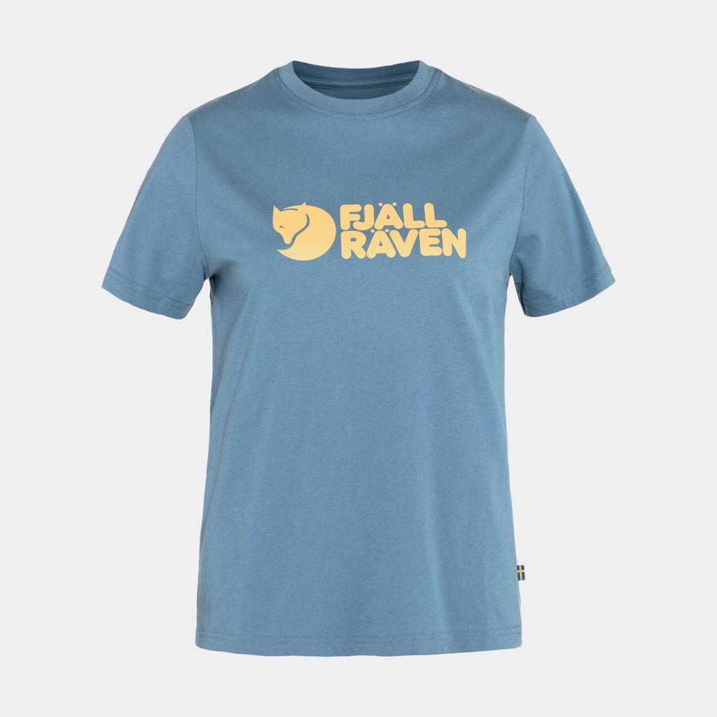 Fjällräven Logo Tee Women Dawn Blue