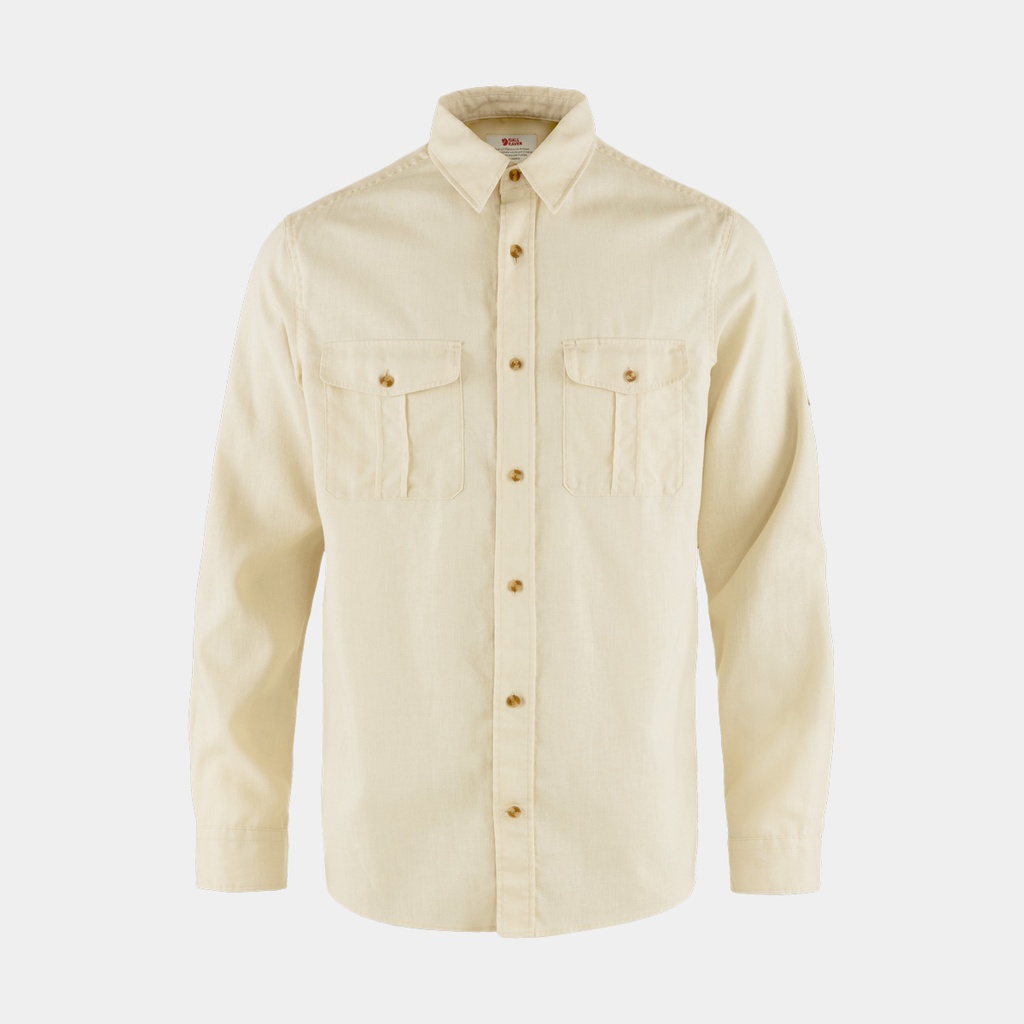 Övik Travel Shirt Long Sleeves Chalk White
