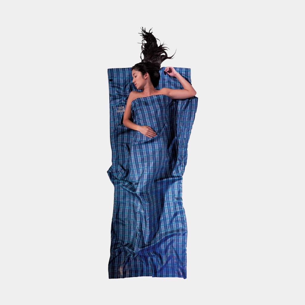 Travelsheet 100% Silk Checked Silk