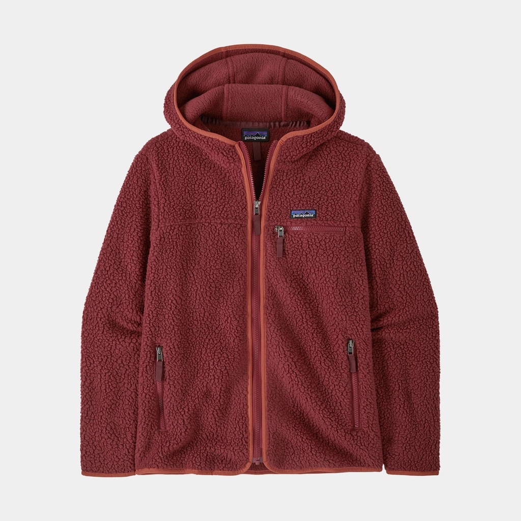 Retro Pile Hoody Women Sequoia Red