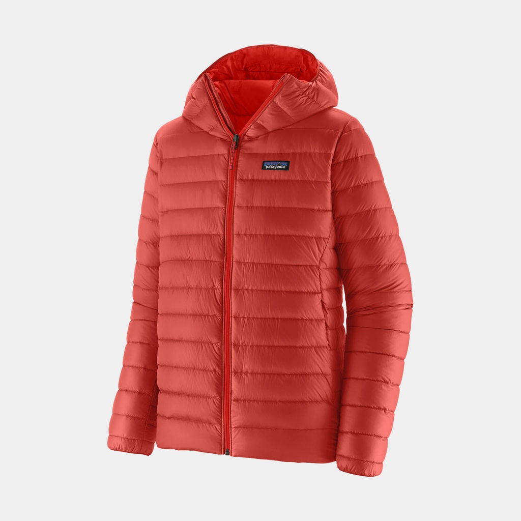 Down Sweater Hoody Amanita Red