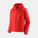 Down Sweater Hoody Women Sizzle Red
