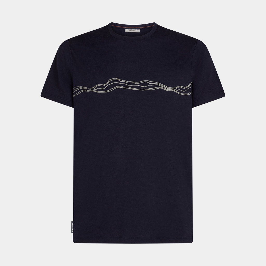 Tech Lite Short Sleeves Tee 150 Mountain Pulse Midnight Navy