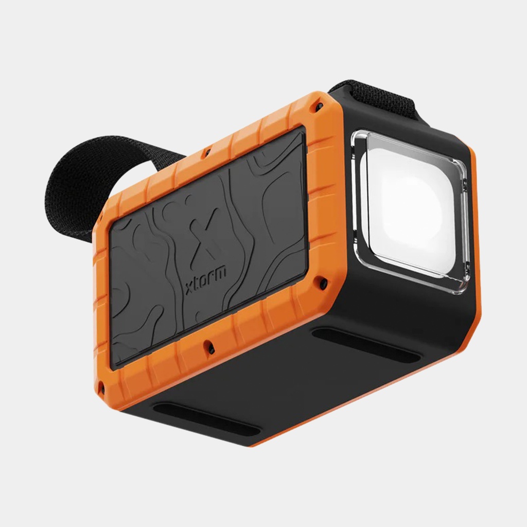 100W Rugged Flashlight Power Bank 40.000mAh Torch Black / Orange