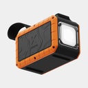 100W Rugged Flashlight Power Bank 40.000mAh Torch Black / Orange
