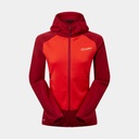 Heuberg Hoody Polartec Fleece Jacket Women (2023) Poinciana / Red Dahlia