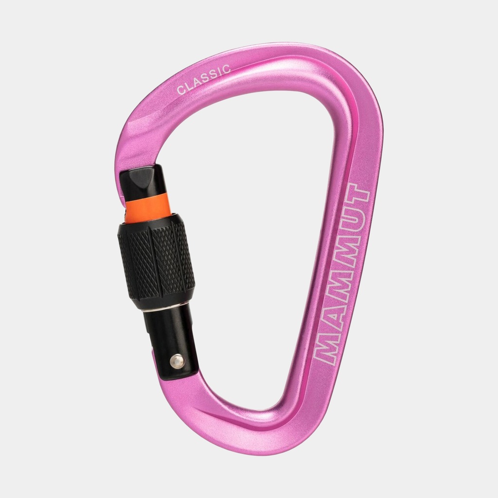 Classic HMS Screwgate Carabiner Screw Gate / Pink