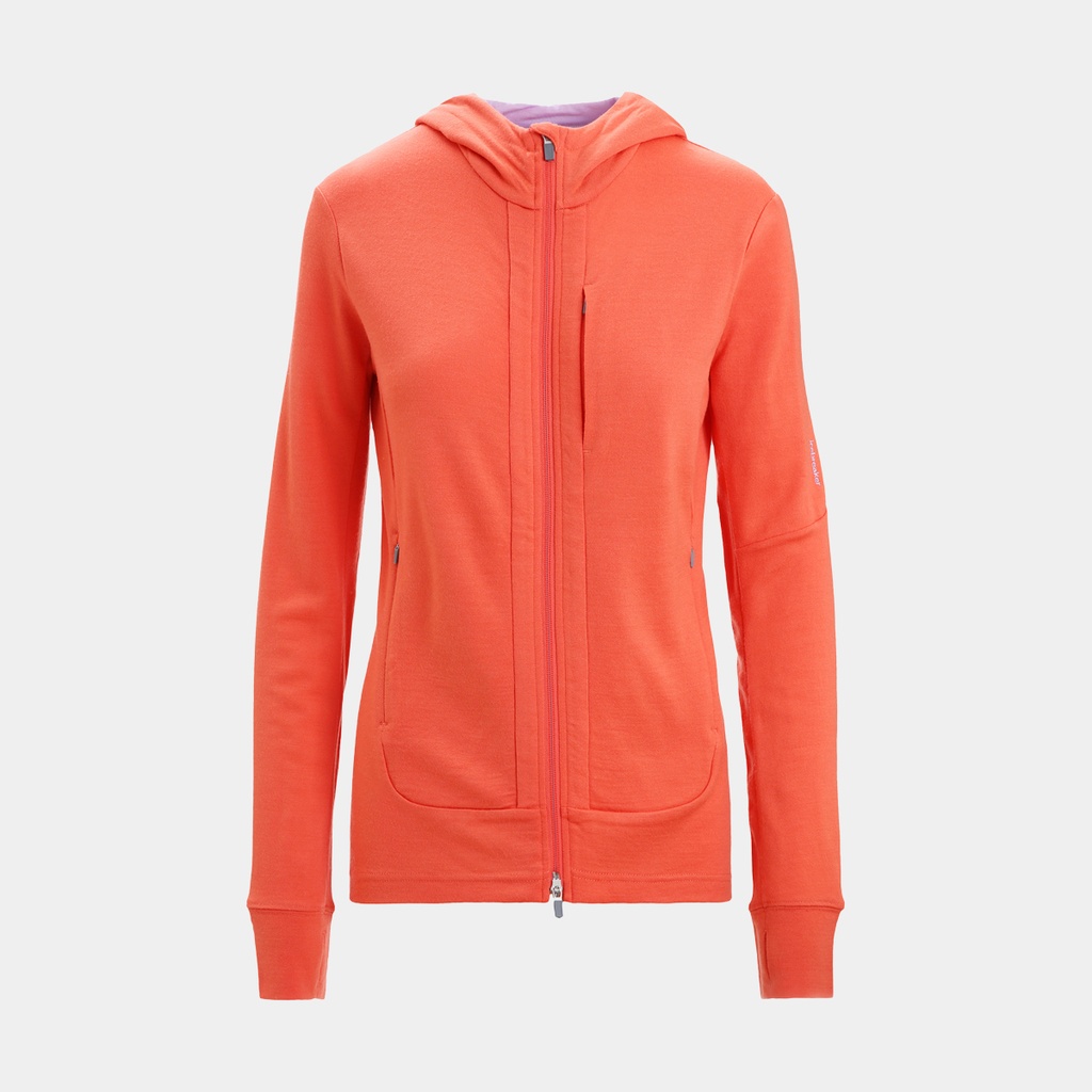 Quantum III Long Sleeves Zip Hoodie Women Vibrant Earth