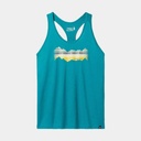 Mountain Horizon Graphic Tank Women Deep Lake