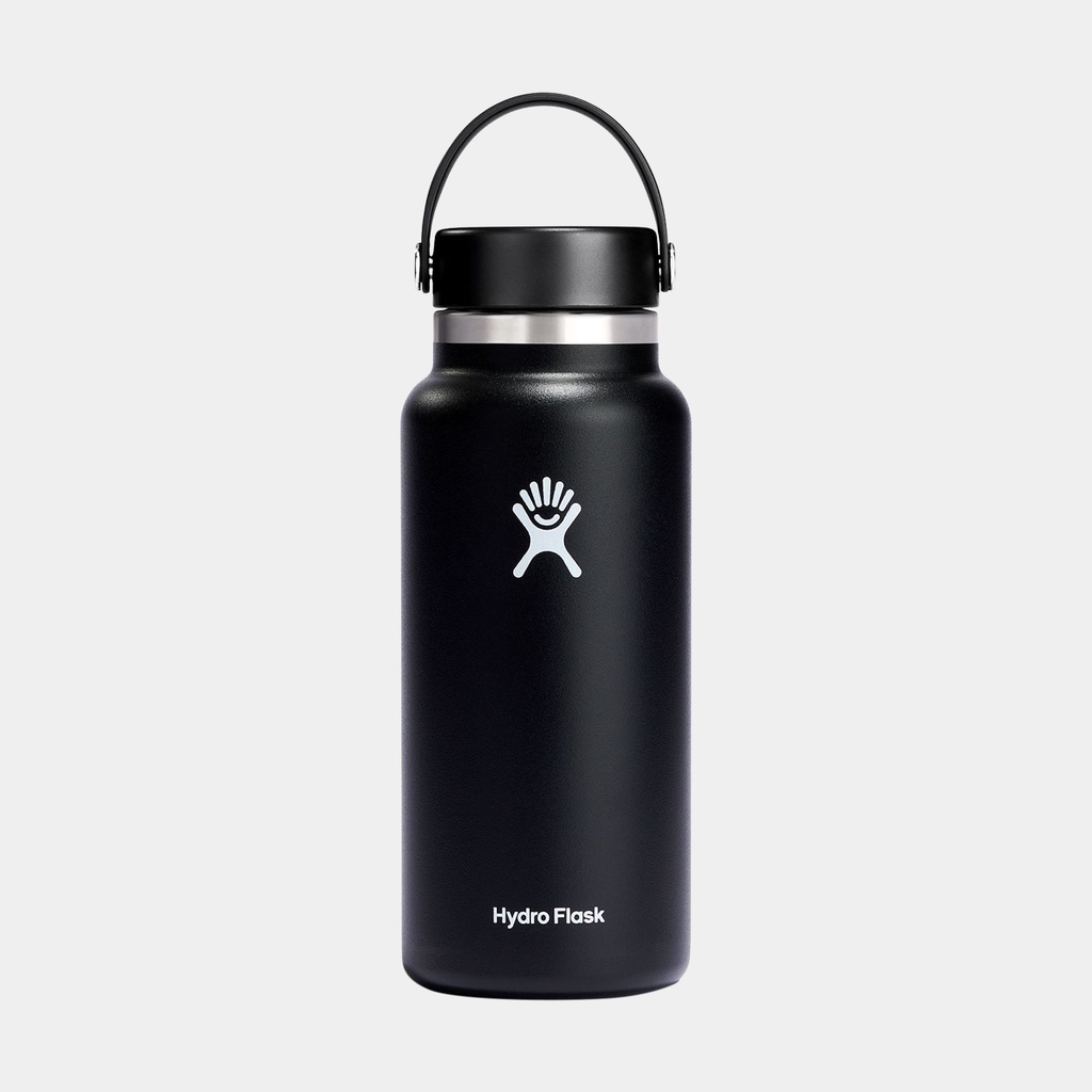 32oz Wide Mouth Flex Cap Black