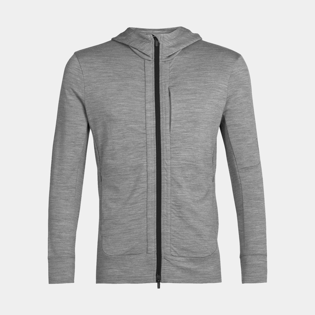 Quantum III Long Sleeves Zip Hoodie Metro / Heather / Black