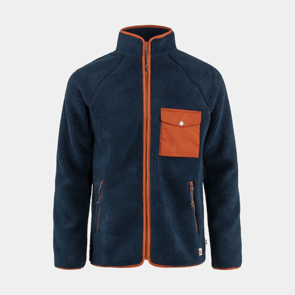 Vardag Pile Fleece Navy / Autumn Leaf