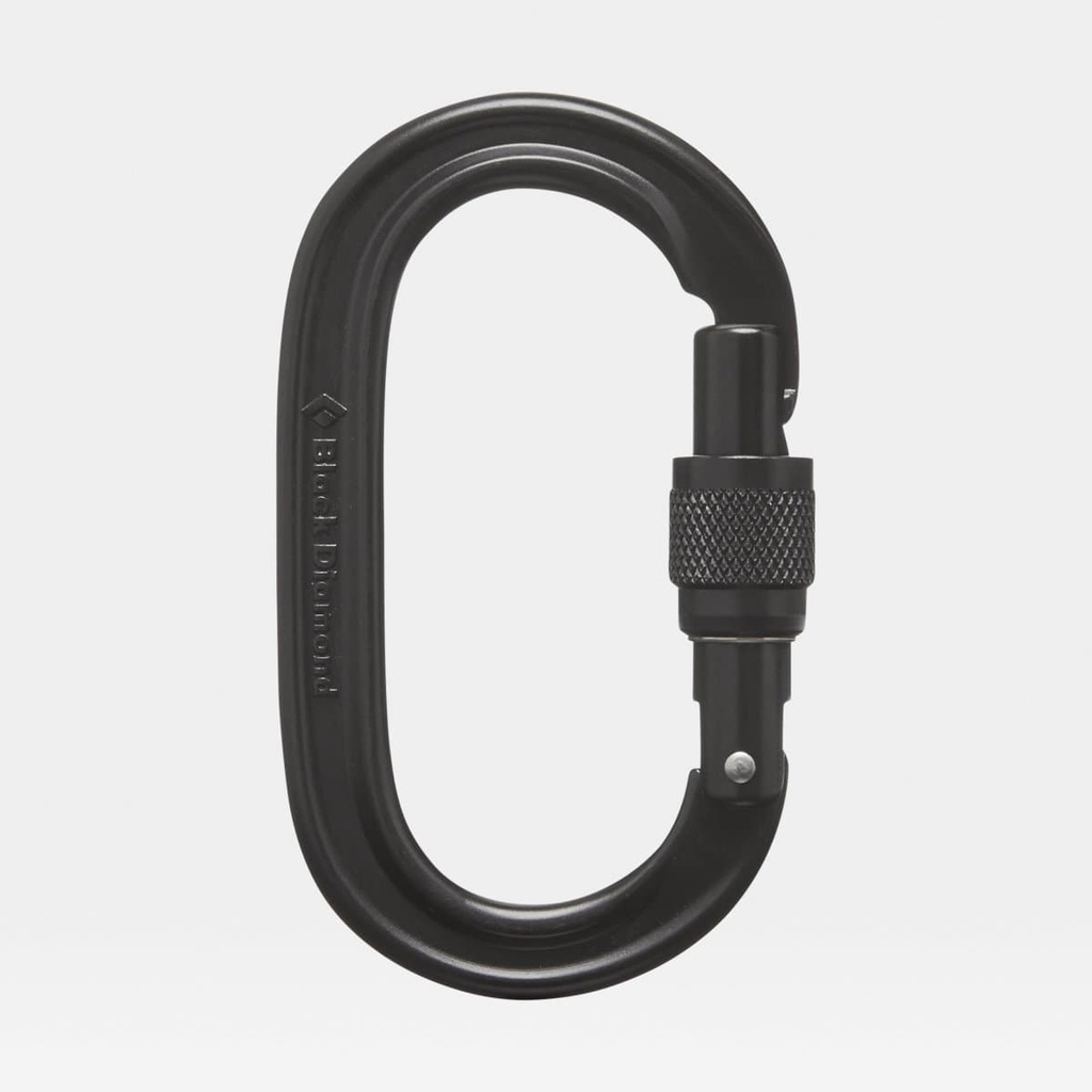 Oval Keylock Screwgate Black