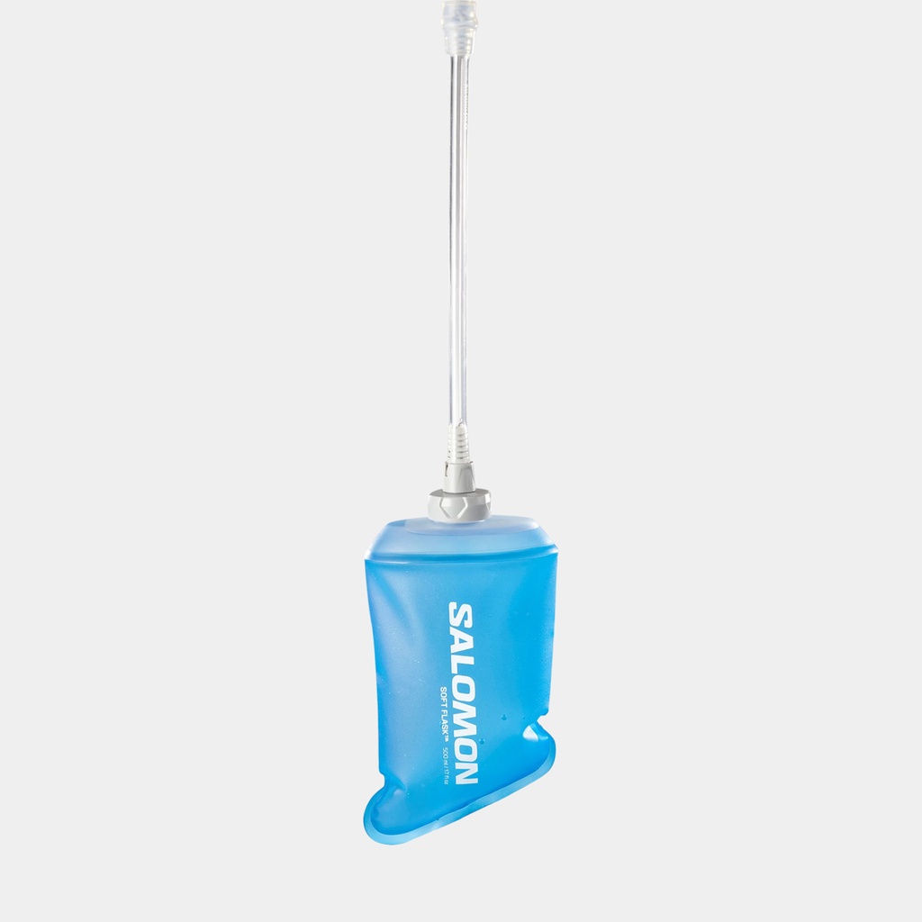 Soft Flask 500ml Straw 28 Clear Blue
